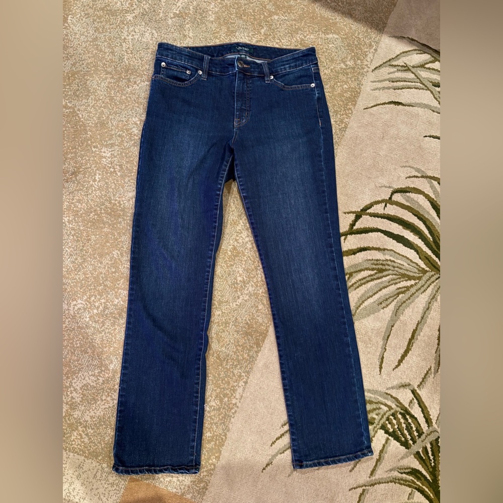 Lauren Ralph Lauren Women’s  Jeans Size 8 Dark Wash Stretch Classic Fit